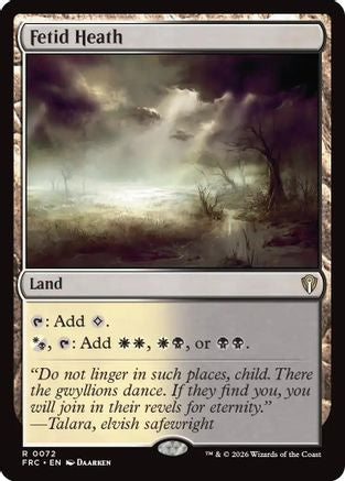Fetid Heath (072) [Commander: Reality Fracture] | Shuffle n Cut Hobbies & Games
