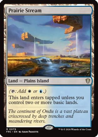 Prairie Stream (079) [Commander: Reality Fracture] | Shuffle n Cut Hobbies & Games