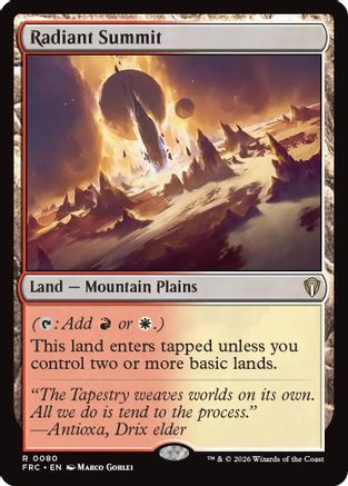 Radiant Summit (080) [Commander: Reality Fracture] | Shuffle n Cut Hobbies & Games