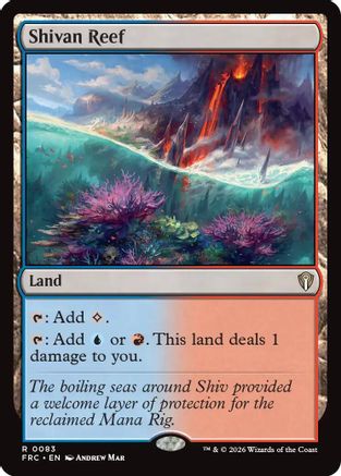 Shivan Reef (083) [Commander: Reality Fracture] | Shuffle n Cut Hobbies & Games