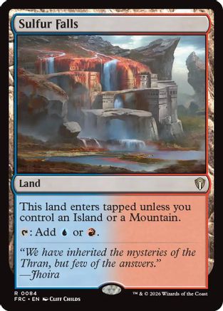 Sulfur Falls (084) [Commander: Reality Fracture] | Shuffle n Cut Hobbies & Games