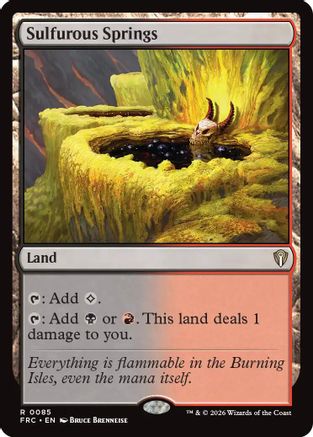 Sulfurous Springs (085) [Commander: Reality Fracture] | Shuffle n Cut Hobbies & Games