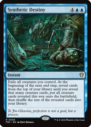 Synthetic Destiny (045) [Commander: Reality Fracture] | Shuffle n Cut Hobbies & Games