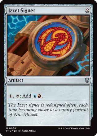 Izzet Signet (058) [Commander: Reality Fracture] | Shuffle n Cut Hobbies & Games