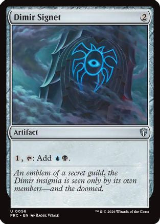 Dimir Signet (056) [Commander: Reality Fracture] | Shuffle n Cut Hobbies & Games
