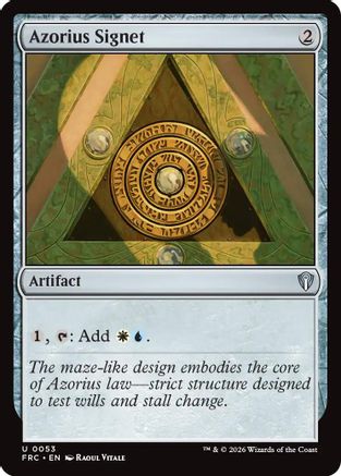 Azorius Signet (053) [Commander: Reality Fracture] | Shuffle n Cut Hobbies & Games