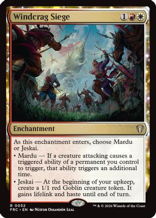 Windcrag Siege (052) [Commander: Reality Fracture] | Shuffle n Cut Hobbies & Games
