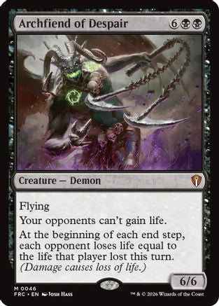 Archfiend of Despair (046) [Commander: Reality Fracture] | Shuffle n Cut Hobbies & Games