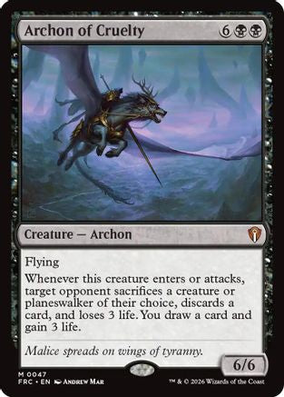 Archon of Cruelty (047) [Commander: Reality Fracture] | Shuffle n Cut Hobbies & Games