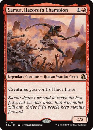 Samut, Hazorer's Champion (FRA-251) [Reality Fracture] Foil | Shuffle n Cut Hobbies & Games