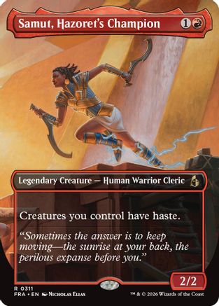 Samut, Hazorer's Champion (Borderless) (FRA-311) [Reality Fracture] | Shuffle n Cut Hobbies & Games