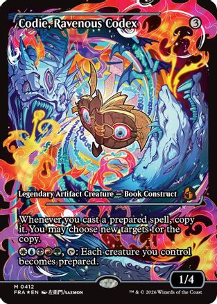 Codie, Ravenous Codex (Showcase) (FRA-412) [Reality Fracture] Foil | Shuffle n Cut Hobbies & Games