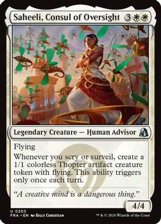 Saheeli, Consul of Oversight (FRA-203) [Reality Fracture] Foil | Shuffle n Cut Hobbies & Games