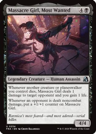 Massacre Girl, Most Wanted (FRA-234) [Reality Fracture] Foil | Shuffle n Cut Hobbies & Games