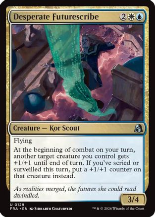 Desperate Futurescribe (FRA-129) [Reality Fracture] Foil | Shuffle n Cut Hobbies & Games