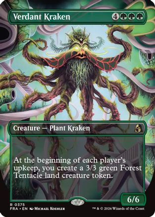 Verdant Kraken (Borderless) (FRA-375) [Reality Fracture] Foil | Shuffle n Cut Hobbies & Games
