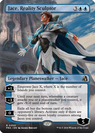 Jace, Reality Sculptor (Borderless) (FRA-300) [Reality Fracture] Foil | Shuffle n Cut Hobbies & Games