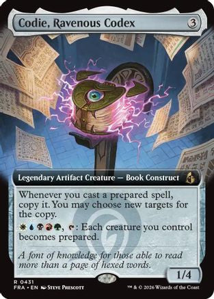Codie, Ravenous Codex (Extended Art) (FRA-431) [Reality Fracture] Foil | Shuffle n Cut Hobbies & Games