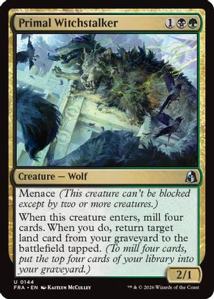 Primal Witchstalker (FRA-144) [Reality Fracture] Foil | Shuffle n Cut Hobbies & Games