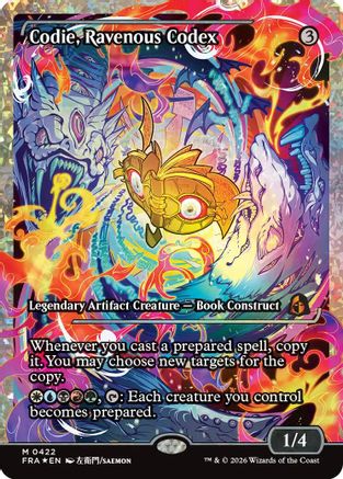 Codie, Ravenous Codex (Showcase) (Fracture Foil) (FRA-422) [Reality Fracture] Foil | Shuffle n Cut Hobbies & Games