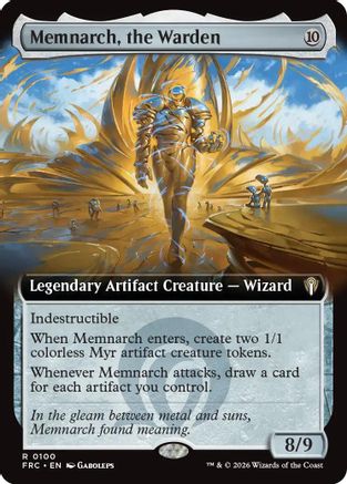 Memnarch, the Warden (Extended Art) (100) [Commander: Reality Fracture] | Shuffle n Cut Hobbies & Games