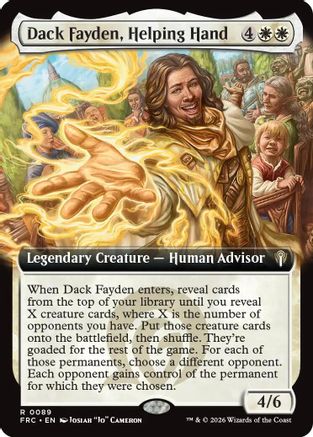Dack Fayden, Helping Hand (Extended Art) (089) [Commander: Reality Fracture] | Shuffle n Cut Hobbies & Games