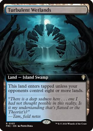 Turbulent Wetlands (Extended Art) (103) [Commander: Reality Fracture] | Shuffle n Cut Hobbies & Games