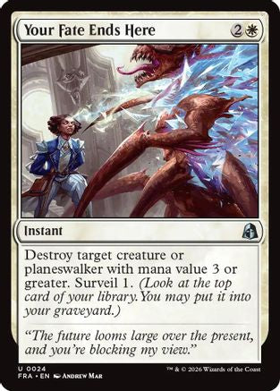 Your Fate Ends Here (FRA-024) [Reality Fracture] Foil | Shuffle n Cut Hobbies & Games
