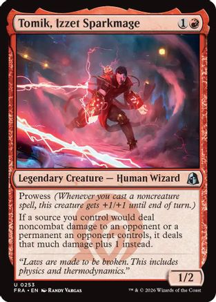 Tomik, Izzet Sparkmage (FRA-253) [Reality Fracture] Foil | Shuffle n Cut Hobbies & Games