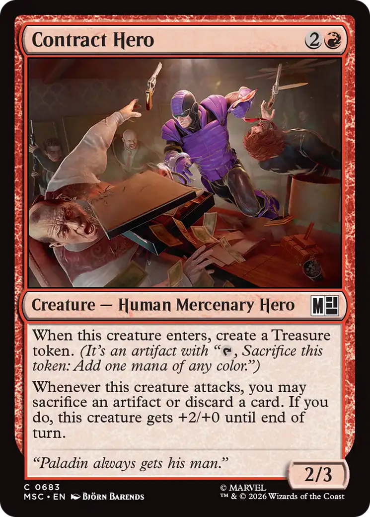 Contract Hero [Marvel Super Heroes Commander] | Shuffle n Cut Hobbies & Games