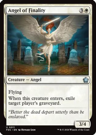 Angel of Finality (FDC-011) [Commander: Foundations] | Shuffle n Cut Hobbies & Games