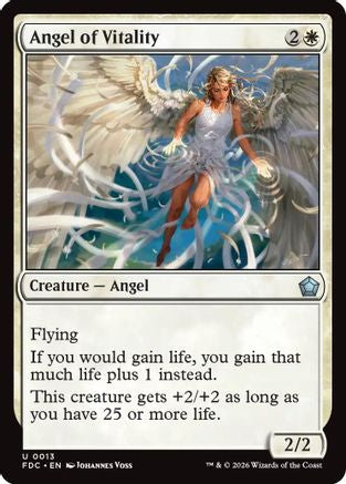Angel of Vitality (FDC-013) [Commander: Foundations] | Shuffle n Cut Hobbies & Games