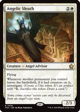 Angelic Sleuth (FDC-016) [Commander: Foundations] | Shuffle n Cut Hobbies & Games