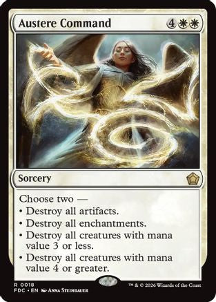 Austere Command (FDC-018) [Commander: Foundations] | Shuffle n Cut Hobbies & Games