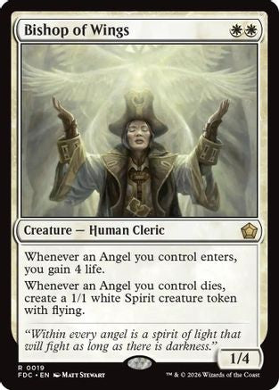 Bishop of Wings (FDC-019) [Commander: Foundations] | Shuffle n Cut Hobbies & Games