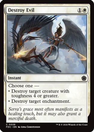 Destroy Evil (FDC-026) [Commander: Foundations] | Shuffle n Cut Hobbies & Games