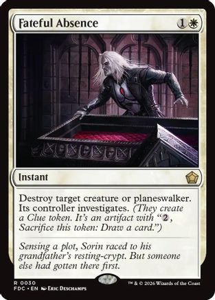 Fateful Absence (FDC-030) [Commander: Foundations] | Shuffle n Cut Hobbies & Games