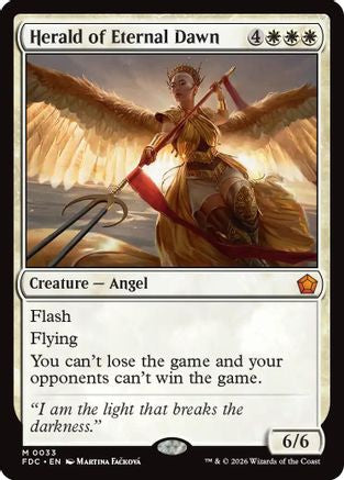 Herald of Eternal Dawn (FDC-033) [Commander: Foundations] | Shuffle n Cut Hobbies & Games