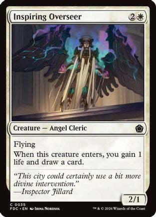 Inspiring Overseer (FDC-035) [Commander: Foundations] | Shuffle n Cut Hobbies & Games