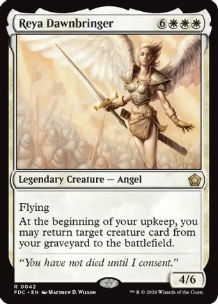 Reya Dawnbringer (FDC-042) [Commander: Foundations] | Shuffle n Cut Hobbies & Games