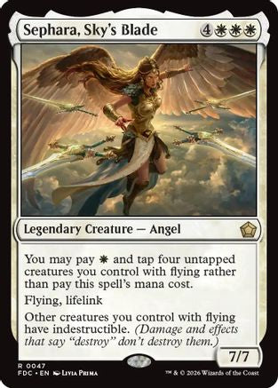 Sephara, Sky's Blade (FDC-047) [Commander: Foundations] | Shuffle n Cut Hobbies & Games