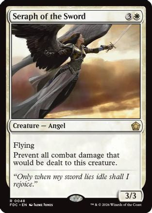 Seraph of the Sword (FDC-048) [Commander: Foundations] | Shuffle n Cut Hobbies & Games