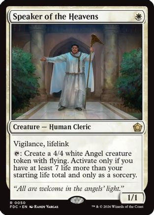 Speaker of the Heavens (FDC-050) [Commander: Foundations] | Shuffle n Cut Hobbies & Games
