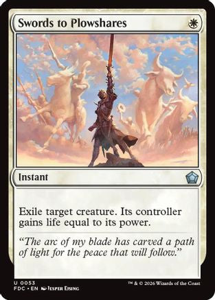 Swords to Plowshares (FDC-053) [Commander: Foundations] | Shuffle n Cut Hobbies & Games