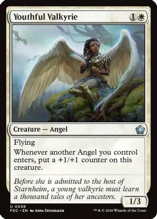 Youthful Valkyrie (FDC-058) [Commander: Foundations] | Shuffle n Cut Hobbies & Games