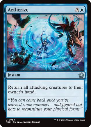 Aetherize (FDC-059) [Commander: Foundations] | Shuffle n Cut Hobbies & Games