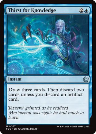 Thirst for Knowledge (FDC-077) [Commander: Foundations] | Shuffle n Cut Hobbies & Games