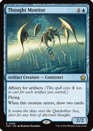 Thought Monitor (FDC-080) [Commander: Foundations] | Shuffle n Cut Hobbies & Games