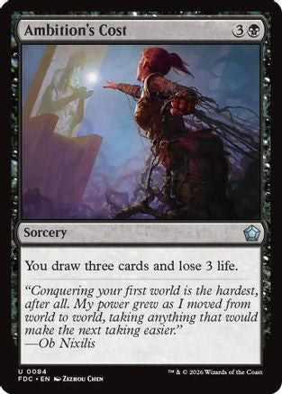 Ambition's Cost (FDC-084) [Commander: Foundations] | Shuffle n Cut Hobbies & Games
