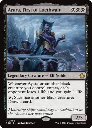 Ayara, First of Locthwain (FDC-086) [Commander: Foundations] | Shuffle n Cut Hobbies & Games